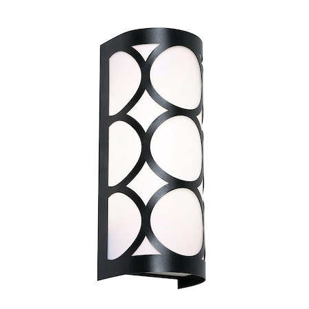 Afx Lake 13-in. Candelabra Base Sconce - Black LAKS0513CBBK